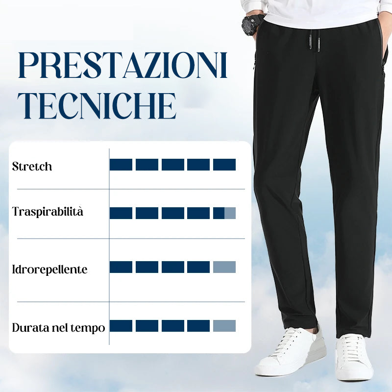 Pantaloni unisex Ultra Stretch ad asciugatura rapida