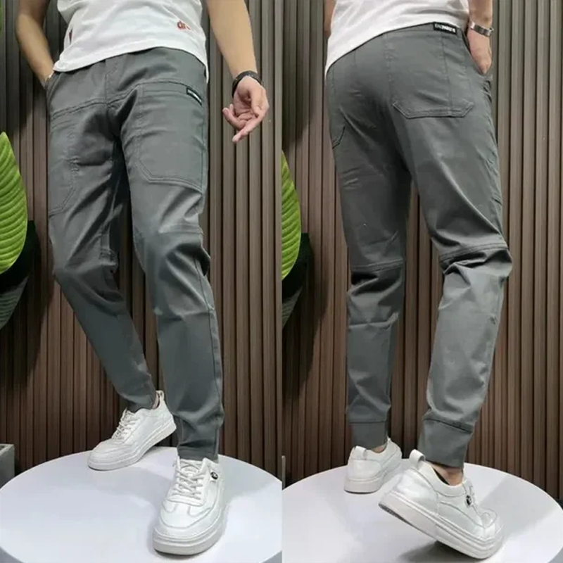 Pantaloni cargo multitasche da uomo ad alta elasticità