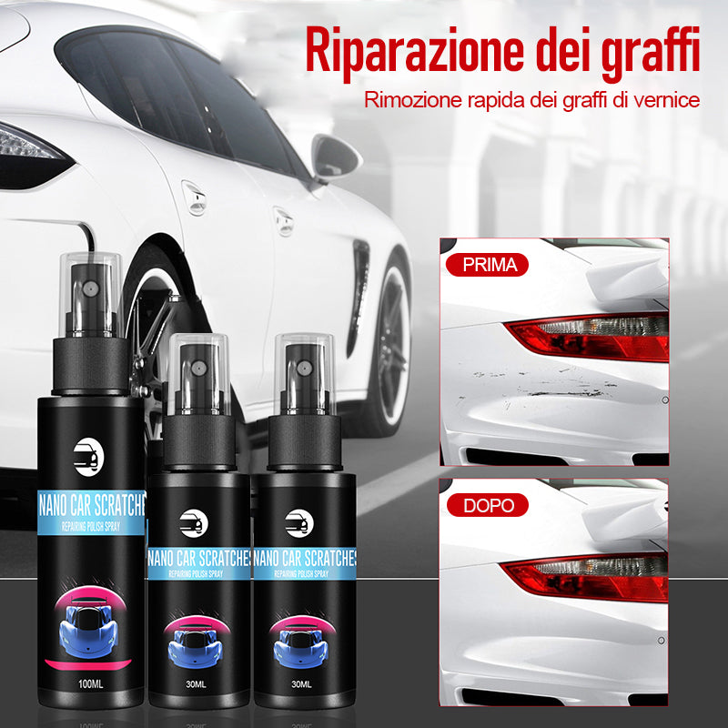 Spray per la riparazione dei graffi dell'auto