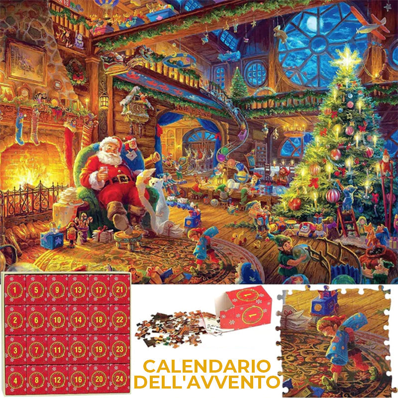 Calendario dell'Avvento Puzzle di Natale