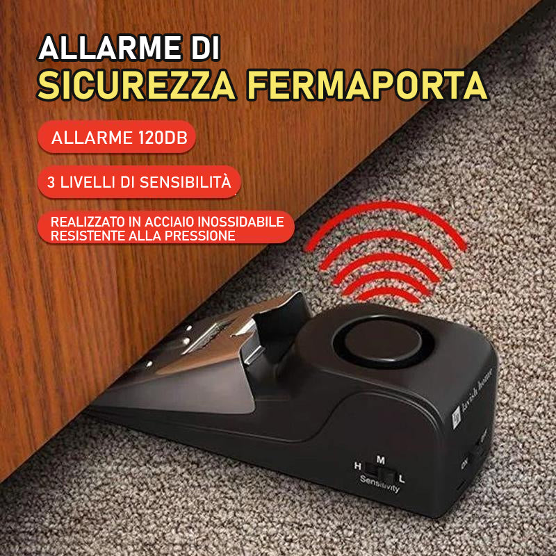 Allarme di sicurezza fermaporta