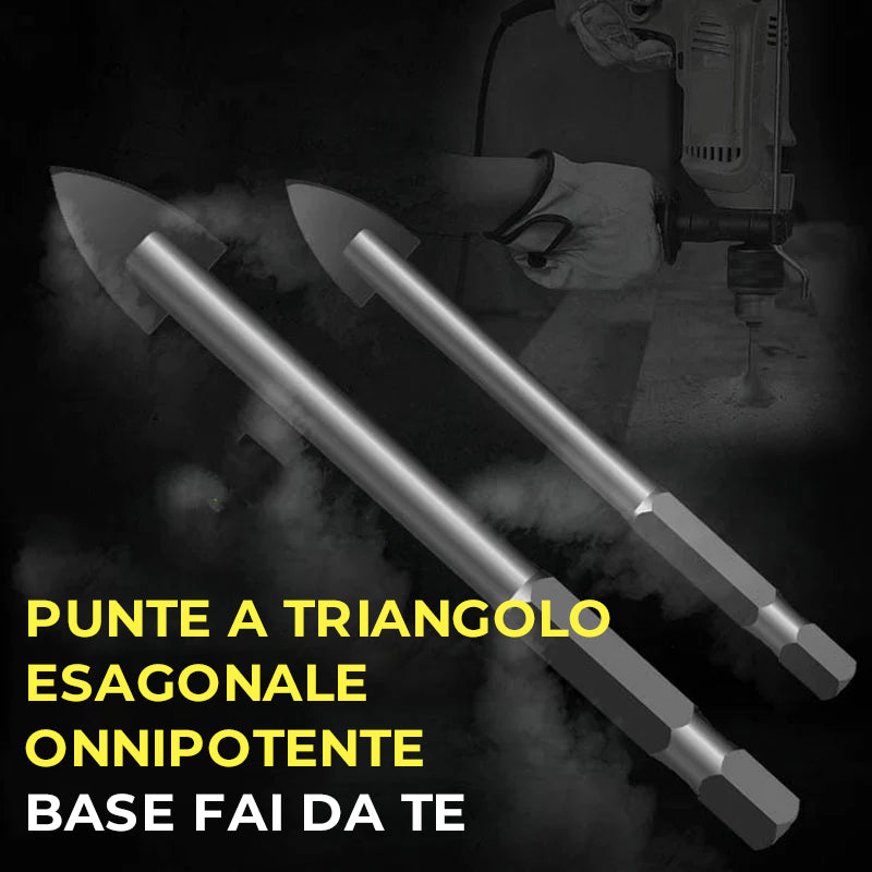 🔥 Punte triangolari con codolo esagonale in lega (5 pezzi)