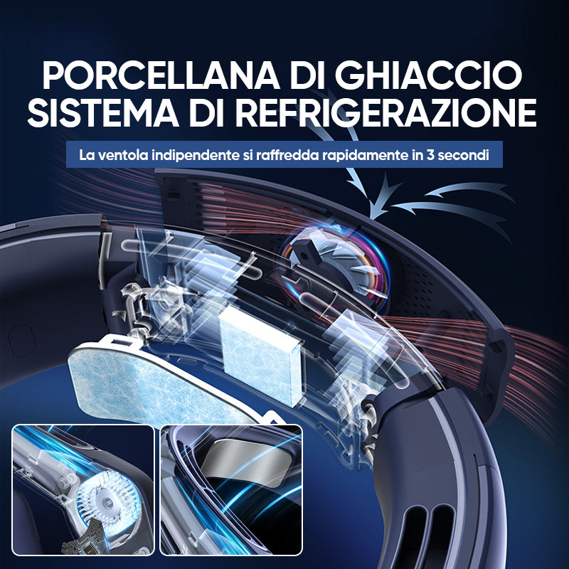 🔥Speciali estive🔥Condizionatore d'aria da collo Ventilatore da collo portatile