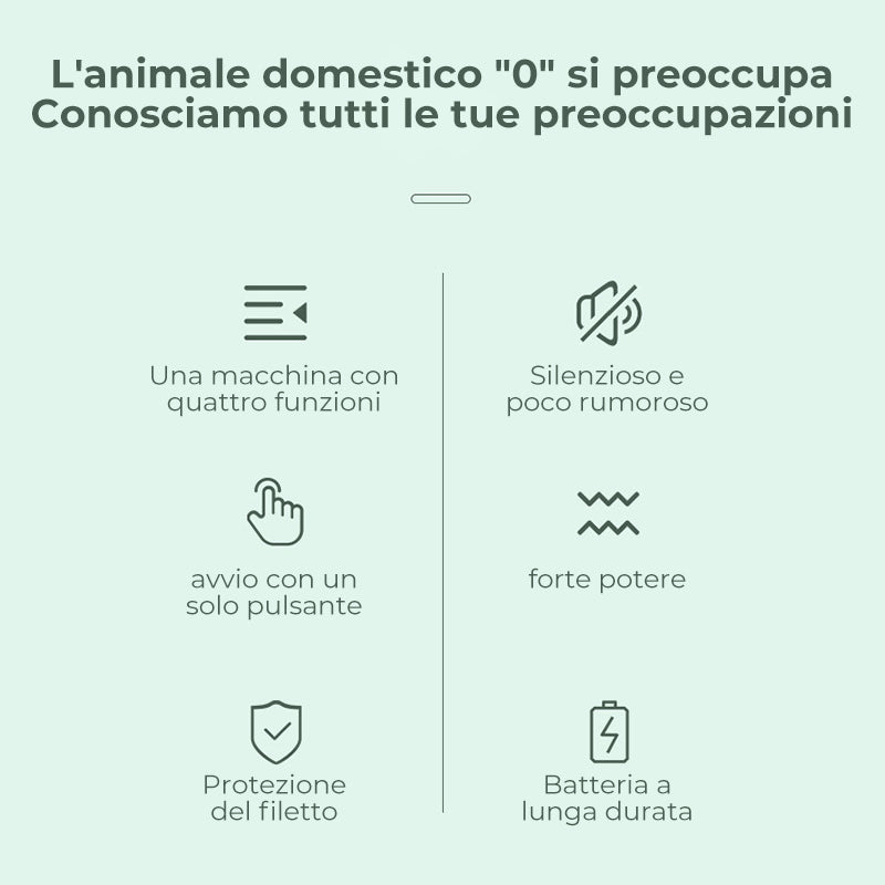 Rasoio per animali domestici 4 in 1