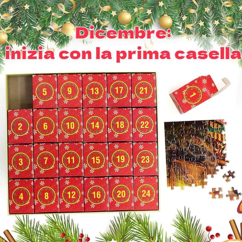 Calendario dell'Avvento Puzzle di Natale