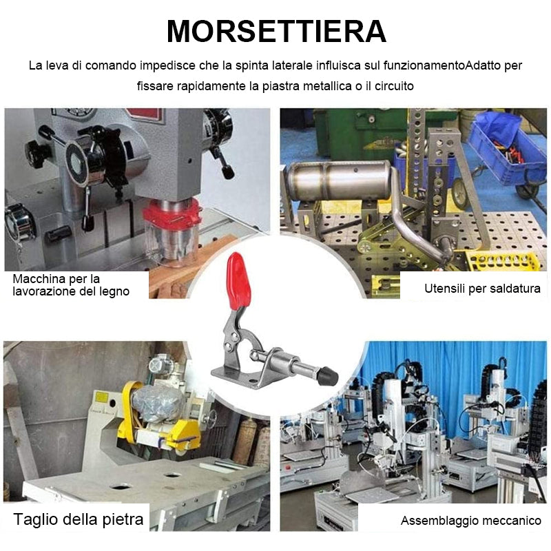 Morsetto a ginocchiera verticale Morsetti a ginocchiera pesanti