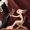 Ornamenti da tavolo con sculture in legno