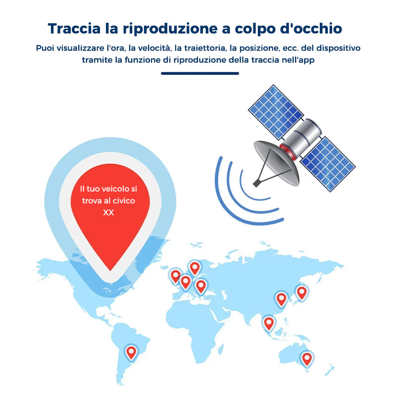 Forte dispositivo magnetico anti-smarrimento GPS per tracciare i veicoli