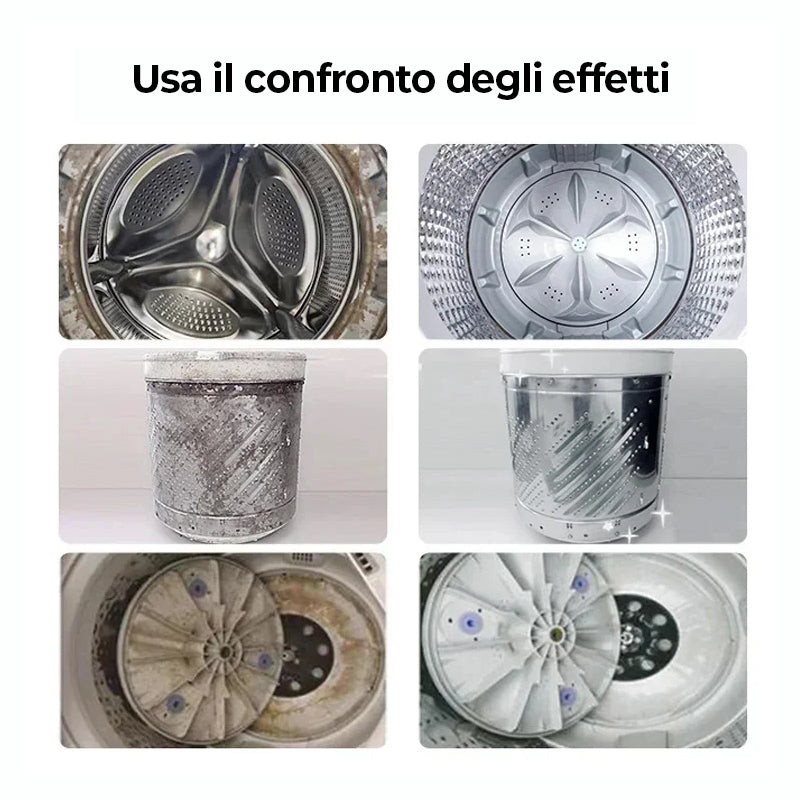 Detergente per serbatoi per lavatrici