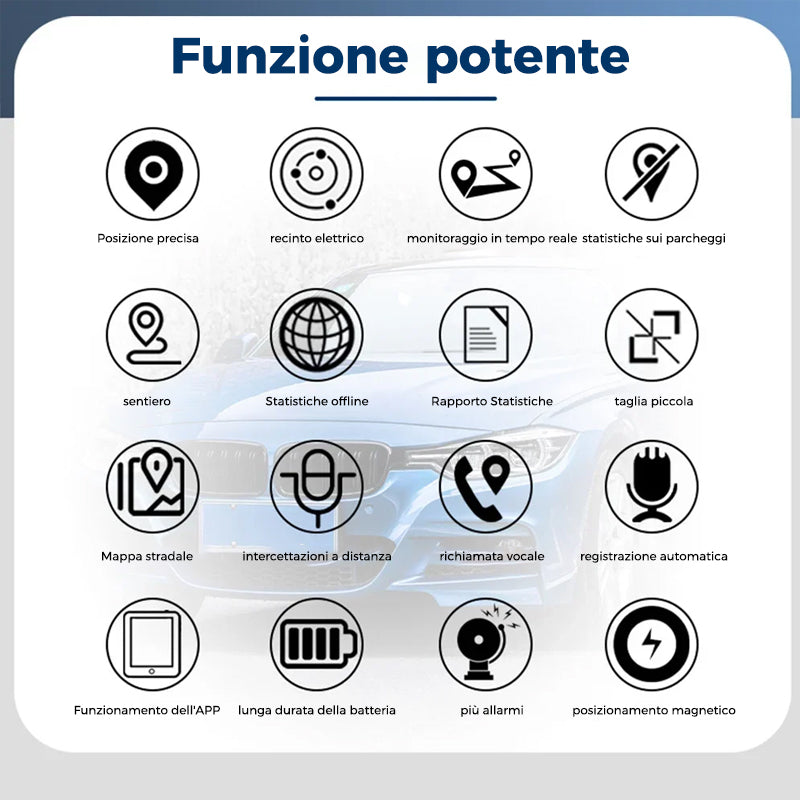 Forte dispositivo magnetico anti-smarrimento GPS per tracciare i veicoli