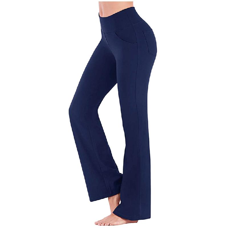 Pantaloni Da Yoga Da Donna A Vita Alta E Gamba Svasata