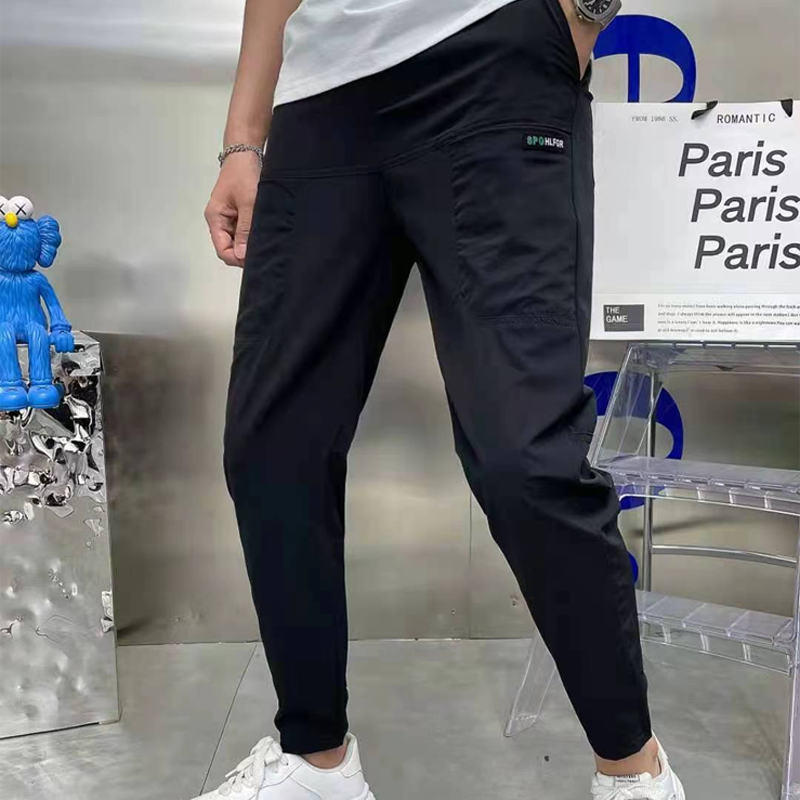 Pantaloni cargo multitasche da uomo ad alta elasticità