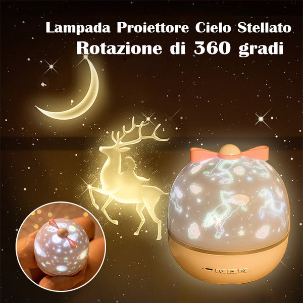 Lampada Proiettore Cielo Stellato Rotazione di 360 gradi – ascelteria