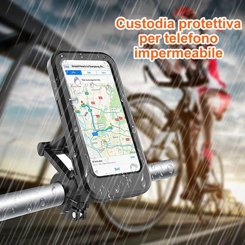 Custodia impermeabile per cellulare per bici