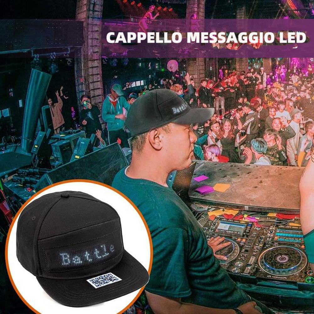 Cappello Con Messaggio A LED