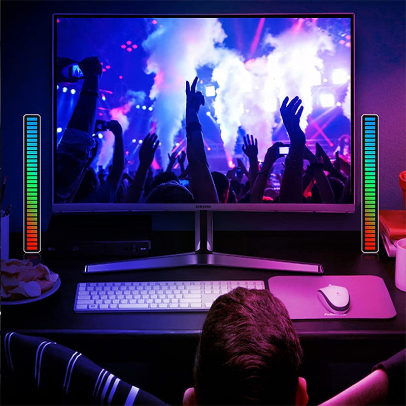 Barra luminosa RGB attivata dal suono wireless