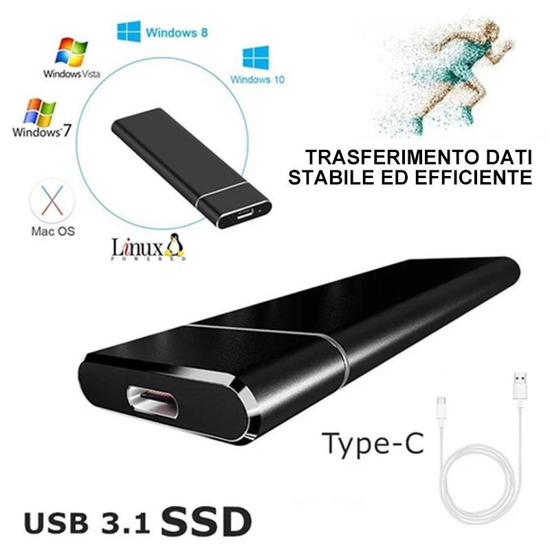 Disco rigido esterno SSD ultra veloce