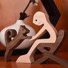 Ornamenti da tavolo con sculture in legno