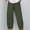 Pantaloni Casual in Cotone e Lino